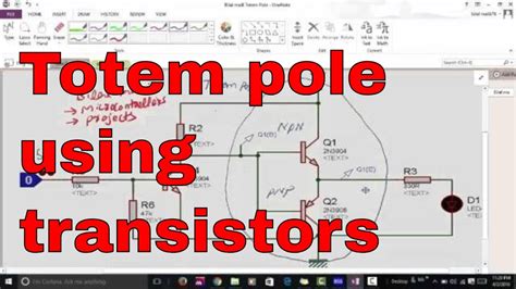 totem pole using transistors .